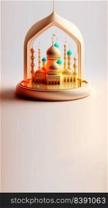 3D Illustration of Islamic Social Media Post Instagram Story