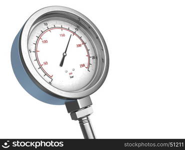 3d illustration of manometer over white background