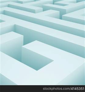 3d Illustration of Maze or Labyrinth Background
