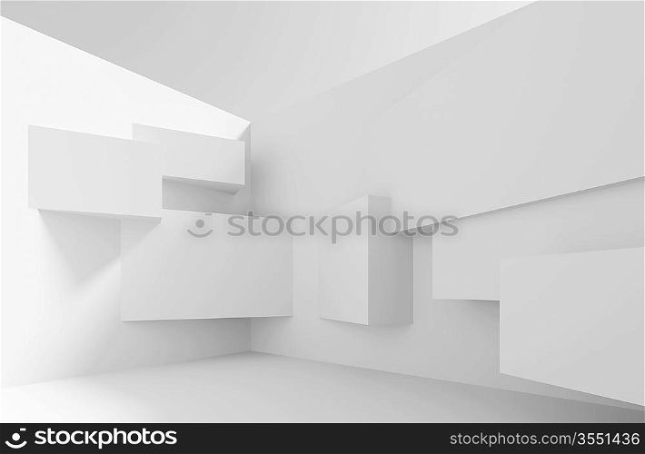 3d Illustration of Modern Abstract Architecture Background