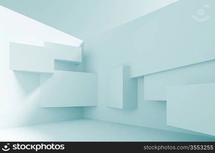 3d Illustration of Modern Abstract Architecture Background