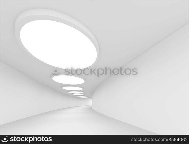 3d Illustration of Modern Abstract Interior Background