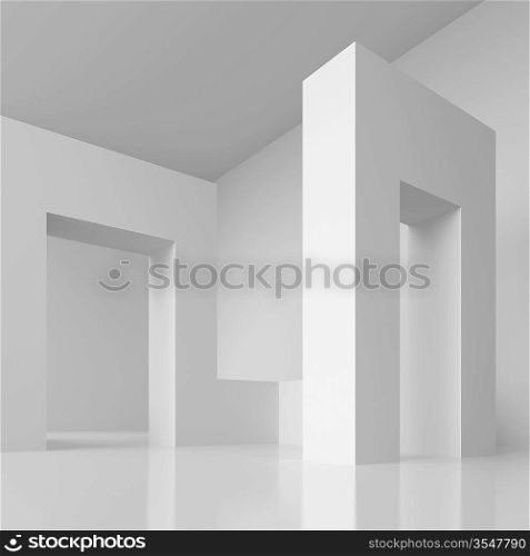 3d Illustration of Modern Interior Background
