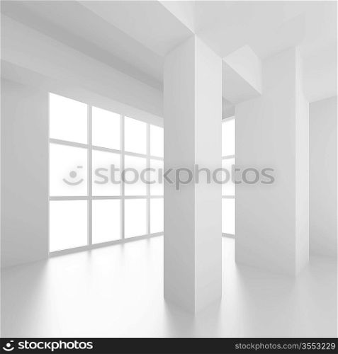 3d Illustration of Modern Interior Background