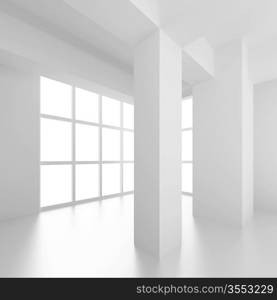 3d Illustration of Modern Interior Background