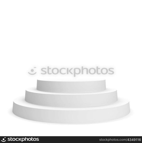 3d Illustration of Podium Isolated on White Background