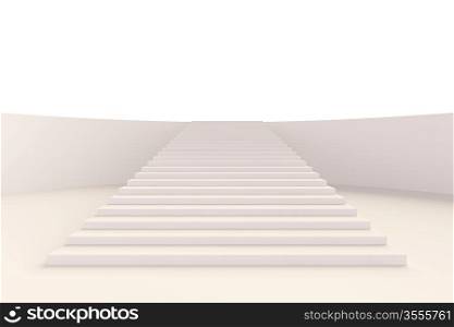 3d Illustration of Staircase Background or Wallpaper