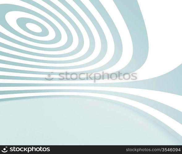 3d Illustration of White Abstract Architecture Background