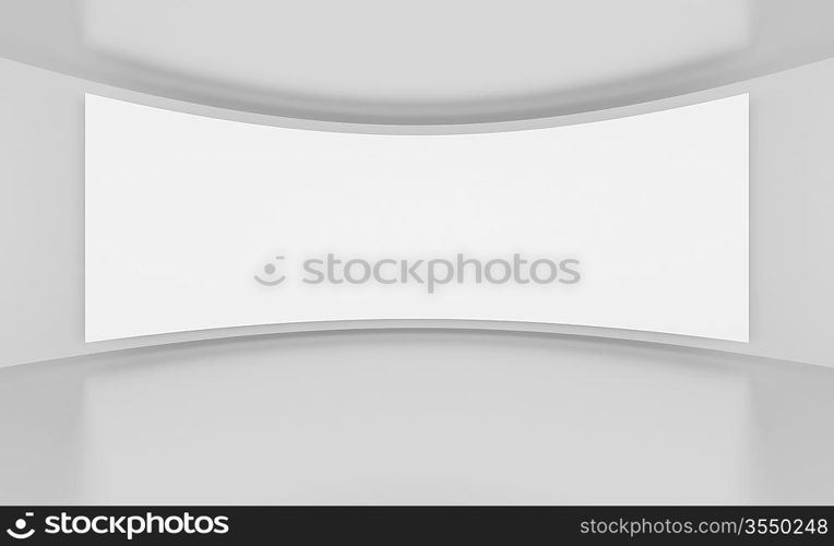 3d Illustration of Wide Screen or Background