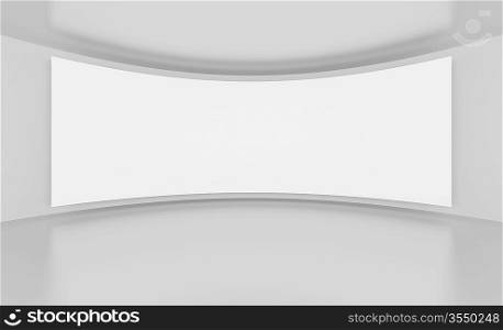 3d Illustration of Wide Screen or Background