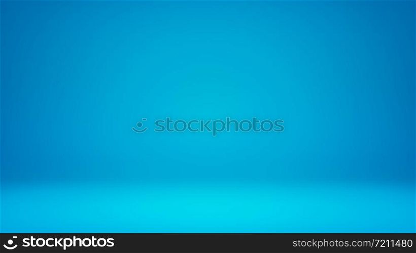 3D Illustration. Seamless studio gradient background for product placement ord website. Copy Space, horizontal composition