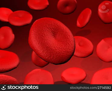 3d image of red blood cells