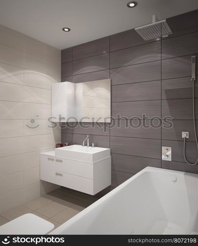 3d interior design bathroom