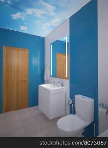 3d interior design bathroom