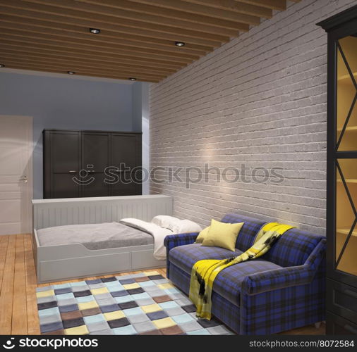 3d interior design bedroom