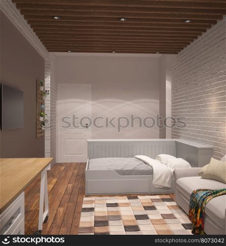 3d interior design bedroom