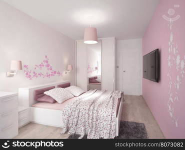 3d interior design bedroom