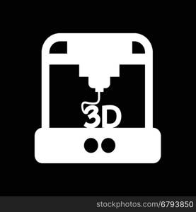 3D printing icon illustration design