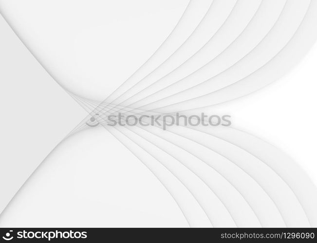 3d rendeirng. modern gray curve pattern wall background.