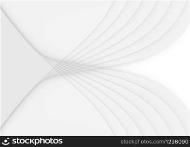 3d rendeirng. modern gray curve pattern wall background.
