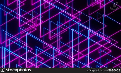 3d render, abstract fashion background, purple blue glowing neon frame gradient. Performance stage decorations. 3d render, abstract fashion background, purple blue glowing neon frame gradient