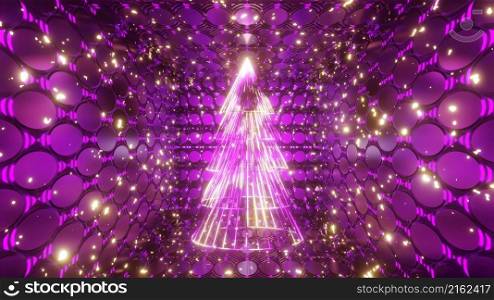 3D Render. Abstract futuristic geometric shapes background. Beautiful Relaxing Stylish Trippy Psychedelic Modern background, screensaver. Xmas and New Years holiday concert. 3D Render. Abstract futuristic geometric shapes background