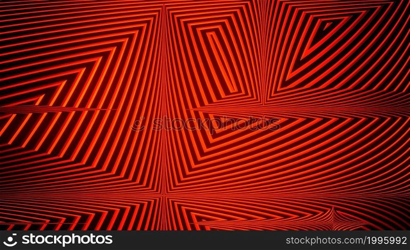 3d Render Abstract gradient background of lines. Red geometric background.. 3d Render Abstract gradient background of lines. Red geometric background