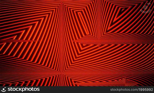 3d Render Abstract gradient background of lines. Red geometric background.. 3d Render Abstract gradient background of lines. Red geometric background