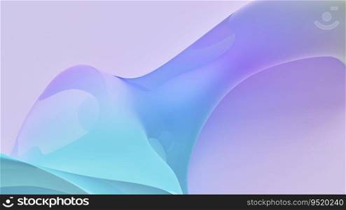 3d render, Abstract wavy pastel color wallpeper background