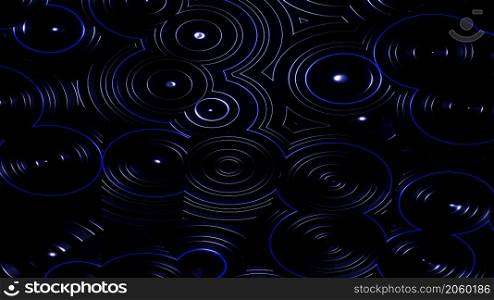 3D Render. Neon object abstract futuristic hi-tech motion background. Beautiful Relaxing Stylish Trippy Psychedelic Modern background, screensaver. 3D Render. Neon object abstract futuristic hi-tech motion background