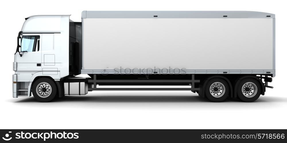 3D Render of a Cargo Delivery Vehicle