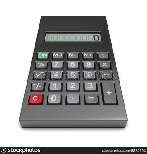 3d render of a digital calculator