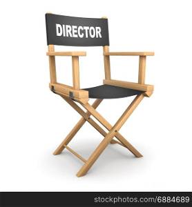 3d render of a directors chair