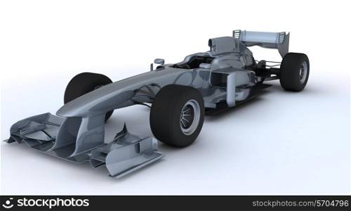 3D render of a Generic open wheeled racing car