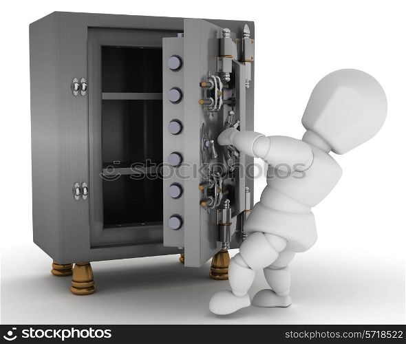 3D render of a man with