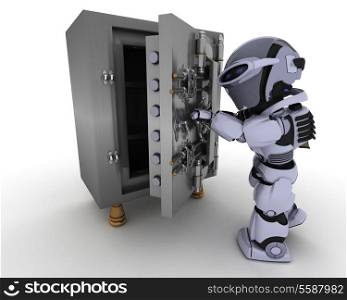 3D render of a Robot with