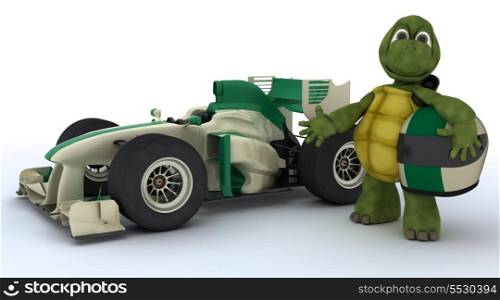 3D render of a tortoise