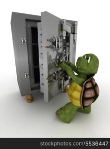 3D render of a tortoise