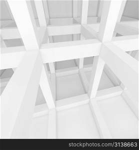 3d Render of Abstract Building Blocks