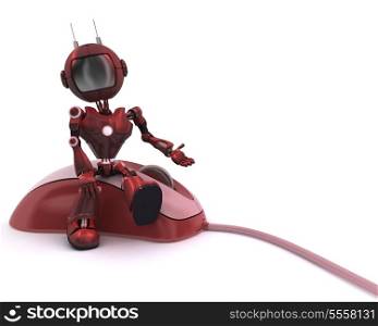 3D Render of an Android