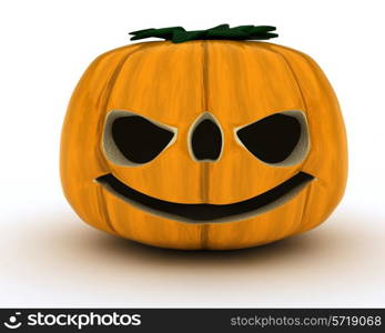 3D Render of Carved pumpkin Jacko Lantern