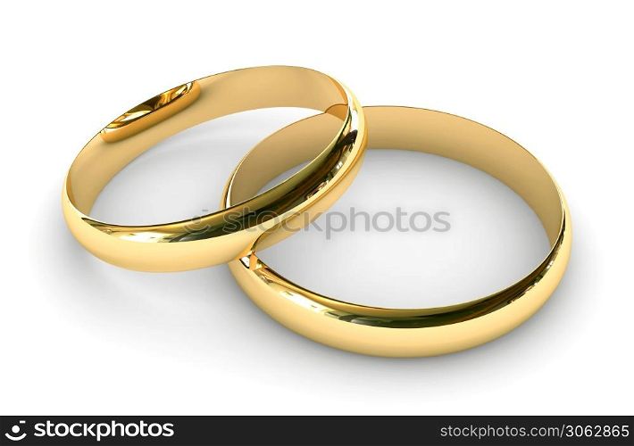 3D render of engagement rings
