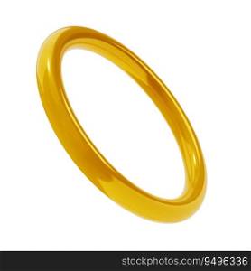 3d render shape metallic golden abstract ring. Glossy geometric primitive gold object round isolated with clipping path. Iridescent trendy design.. 3d render shape metallic golden abstract ring. Glossy geometric primitive gold object round isolated with clipping path. Iridescent trendy design