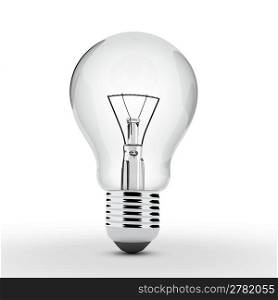 3d rendered illustration of a light bulb