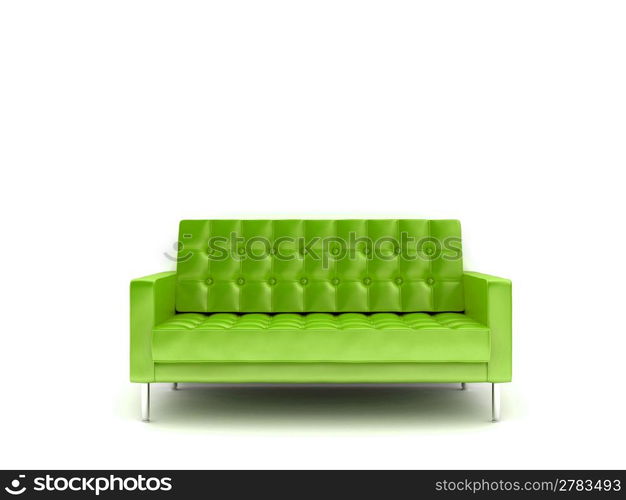 3d rendered illustration of a purple sofa