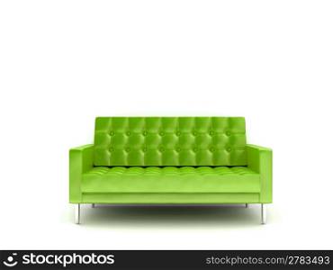 3d rendered illustration of a purple sofa