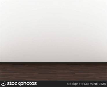 3d rendered illustration of an empty room