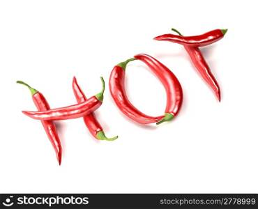 3d rendered illustration of some chili peppers