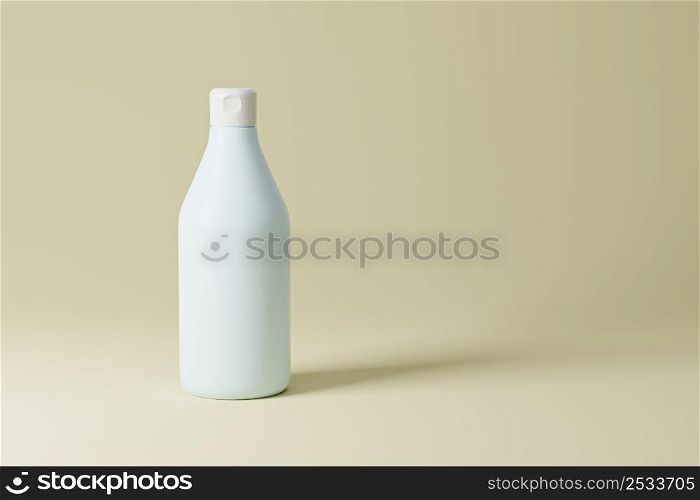 3D rendered mockup of a cosmetic bottle