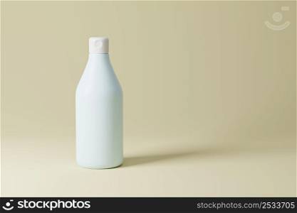 3D rendered mockup of a cosmetic bottle